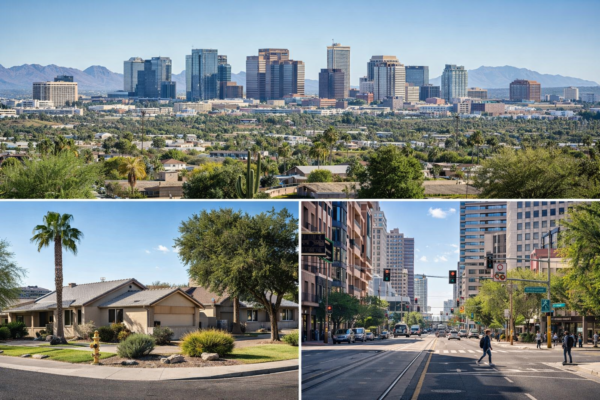 Phoenix Arizona city skyline in daylight