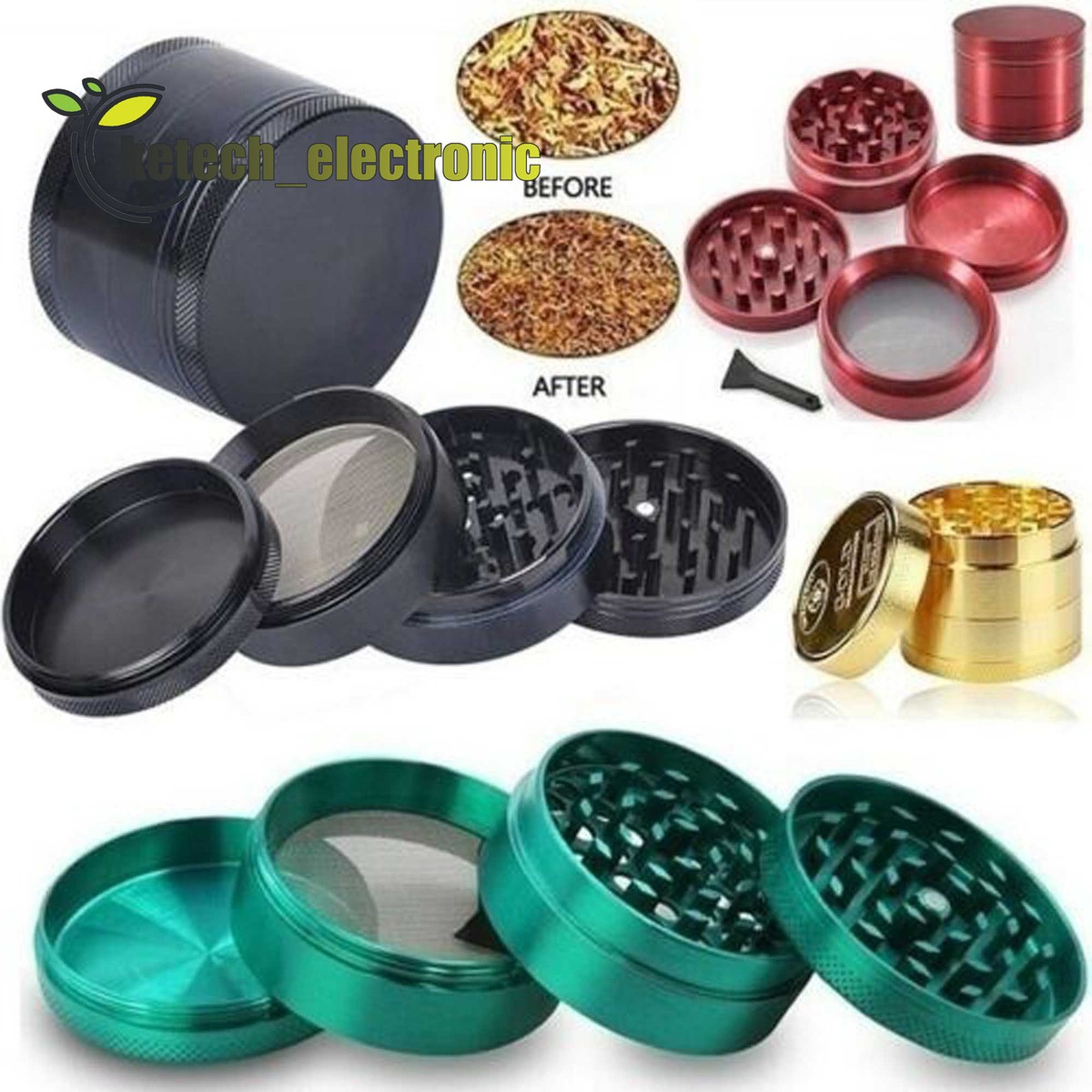 Tobacco grinder with ground tobacco